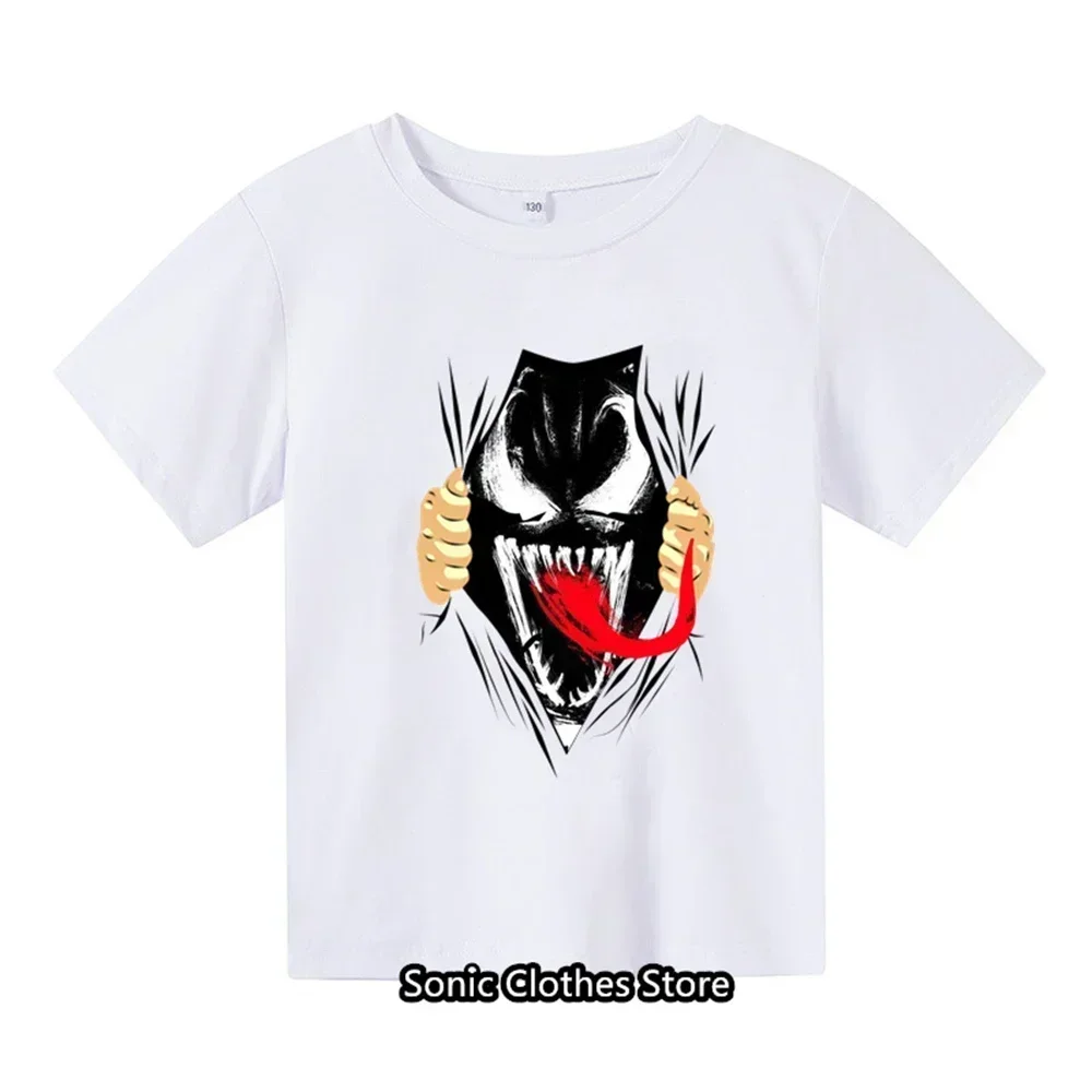 Summer New Cartoon Boys and Girls Children's Printed T-shirt Children's Summer Fashion Short Sleeved T-shirt Top