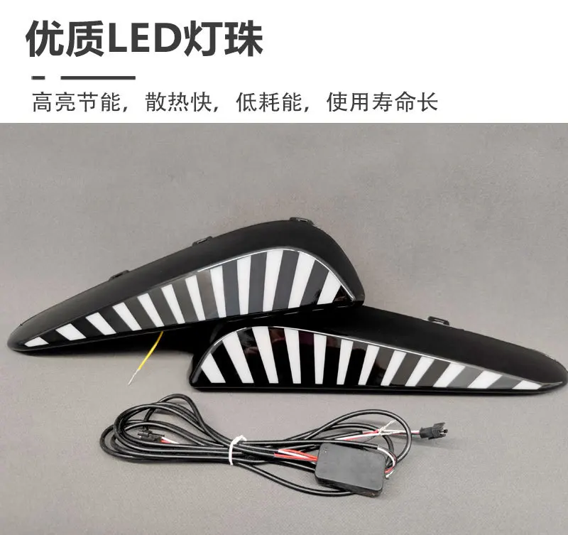 For Toyota Prius 40 Series 2019 2020 2021 Car Led Daytime Running Light Dynamic Turn Signal Front Fog Lamp Modification Daylight detail image 5