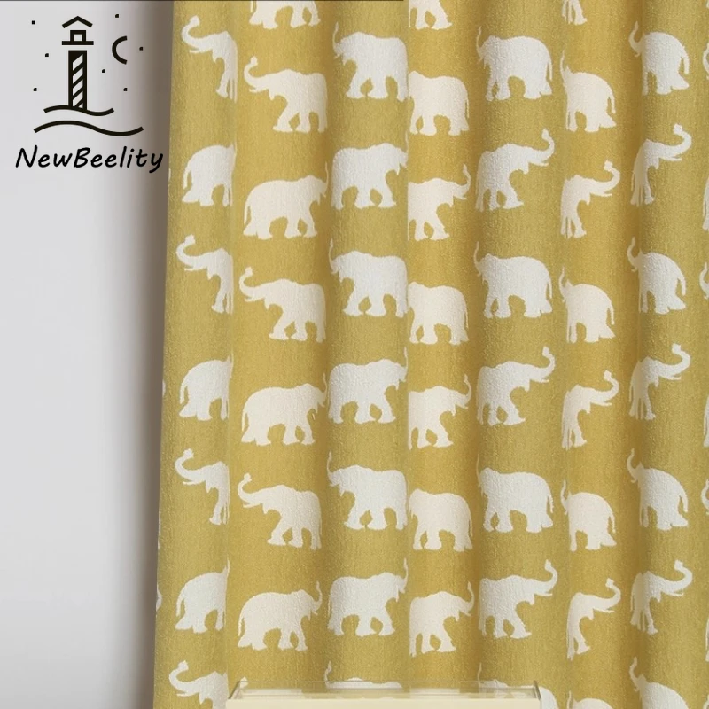 

Новые шторы, маленькие свежие французские мультяшные синельные шторы для детской комнаты, шторы для мальчиков и девочек для гостиной, столовой, спальни, украшения