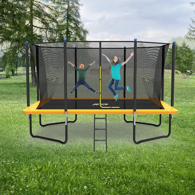 Zoshine Trampoline 10x17FT 9X15FT 8X14FT Outdoor Square Gymnastics Trampolines For Kids Adults Long Large Bid Rectangular