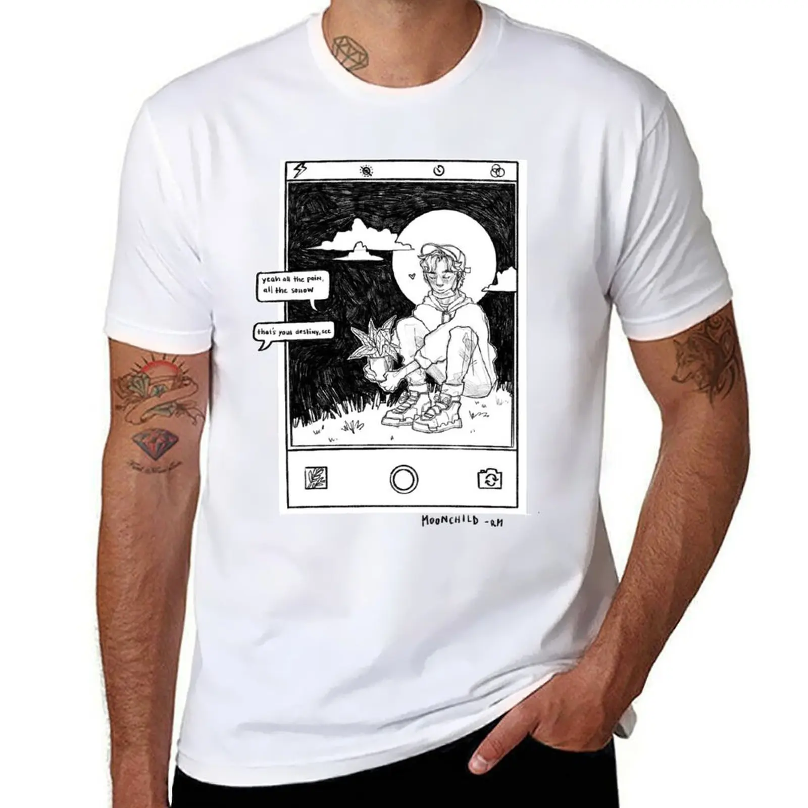 

moonchild T-Shirt mens graphic t shirts anime t shirts oversize T-Shirt