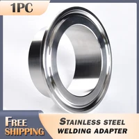 19-1108Mm 0,5 ""0,75"" 1 ""1,5"" 2 ""2,5"" 3 ""4"" Tri abrazadera SUS 304 accesorio sanitario de acero inoxidable virola de soldadura cerveza casera