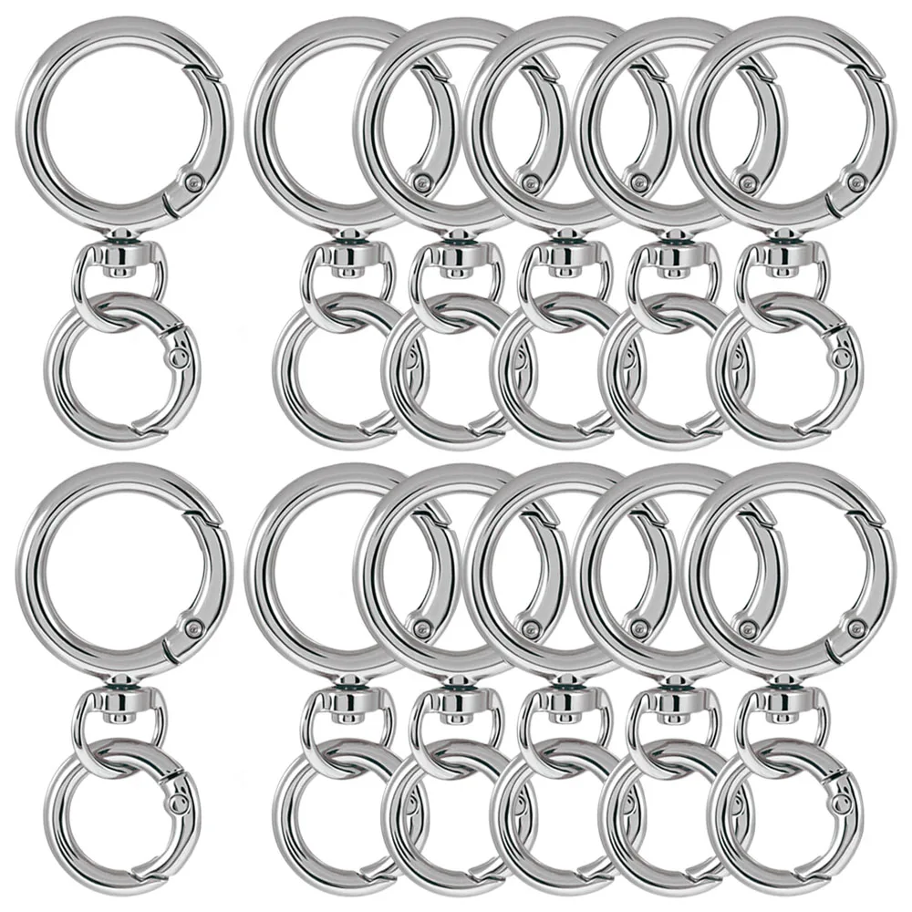 Round Keychain Clasps and Spring Snap Rings
