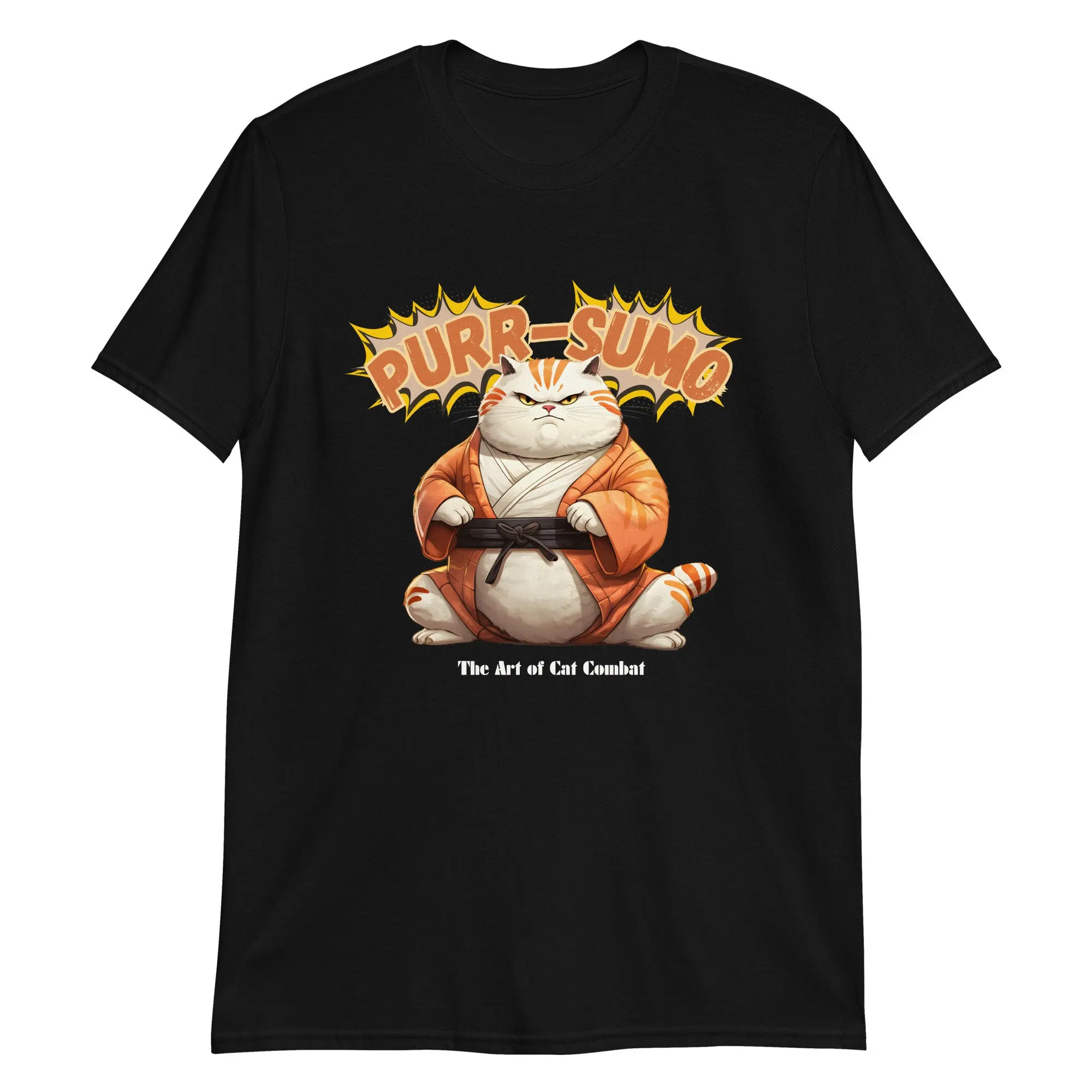 Purr Sumo Cat Combat Unleashed T Shirt