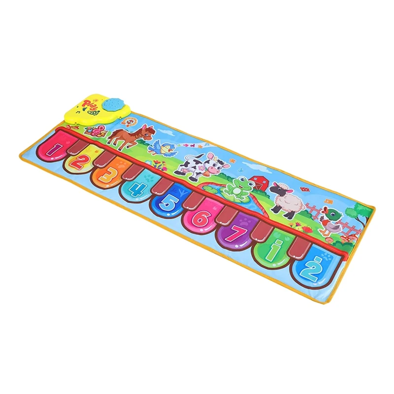 Piano Mat Voor Kids Muziek Mat Voor Kinderen Muzikale Mat Voor Peuter Of Baby Elektronische Muziek Dier Touch Spelen Deken Beste Cadeau