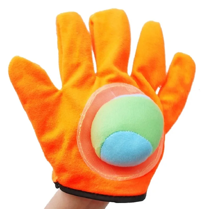 4PCS Children Sucker Sticky Ball Toy Outdoor Sports Catch Ball Game Set Throw And Catch Parent-Child Interactive Outdoor Toys