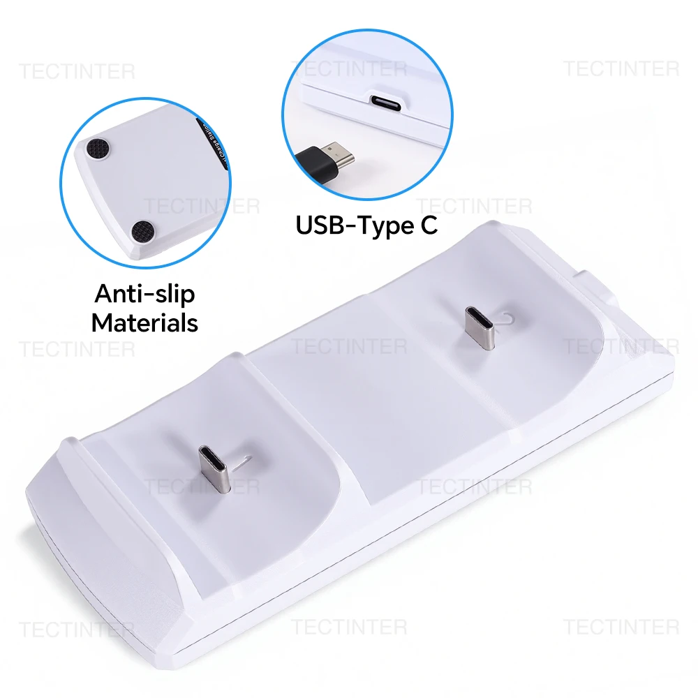 Charger Stand for PS5 Wireless Controller with Dual Type-C Fast Charging Dock Station For Playstation 5 Gamepad Game Accessories