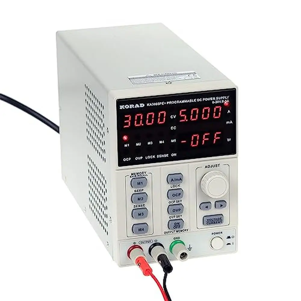 Regulado ajustável DC Power Supply, 30V, 5A, Precision Lab Testing, Low Noise, programável, RS232, RS485, MODBUS Power Proteção