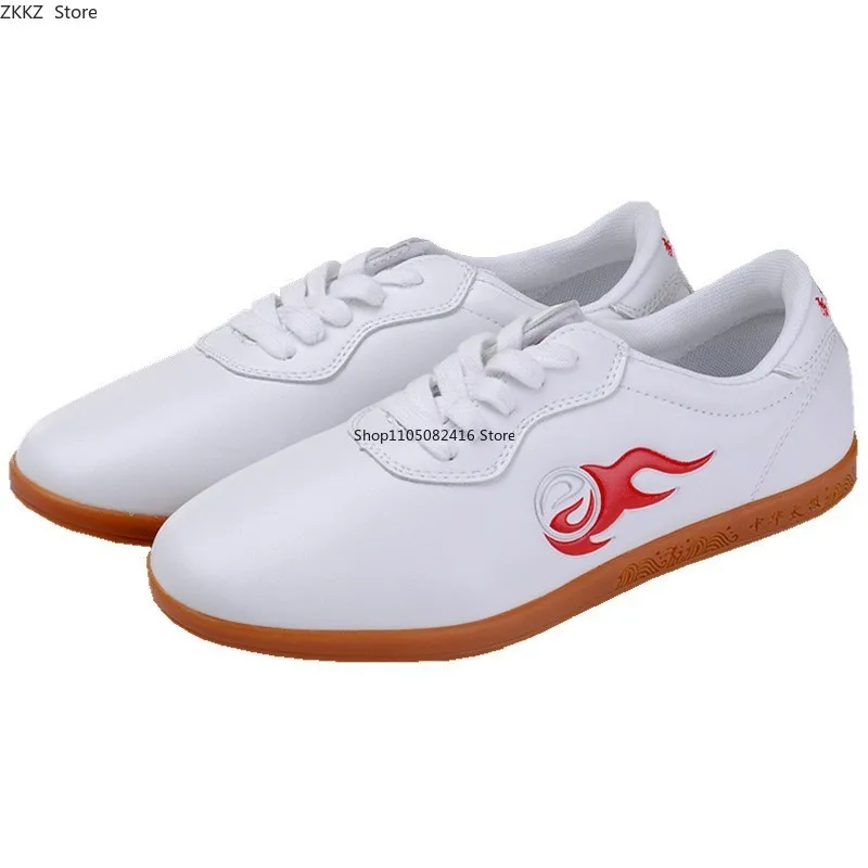 

High Quality Cowhide Tai Chi Shoes Soft Genuine Leather Kung Fu Wushu Shoes Martial Arts Sneaker Sports Training Footwear