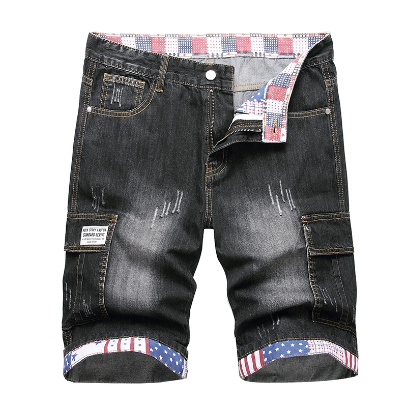 2024 Summer New Men\'s Short Jeans Brand Clothing Bermuda Cotton Shorts Men Streetwear Breathable Casual Denim Shorts