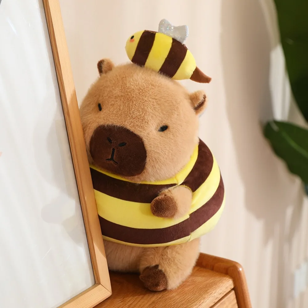 Jouets en peluche mignons Kawaii Capybara pour enfants, équation de hamburger, kaki, beurre d'animaux, décoration d'intérieur, cadeau d'anniversaire, jouet d'accompagnement, 10cm