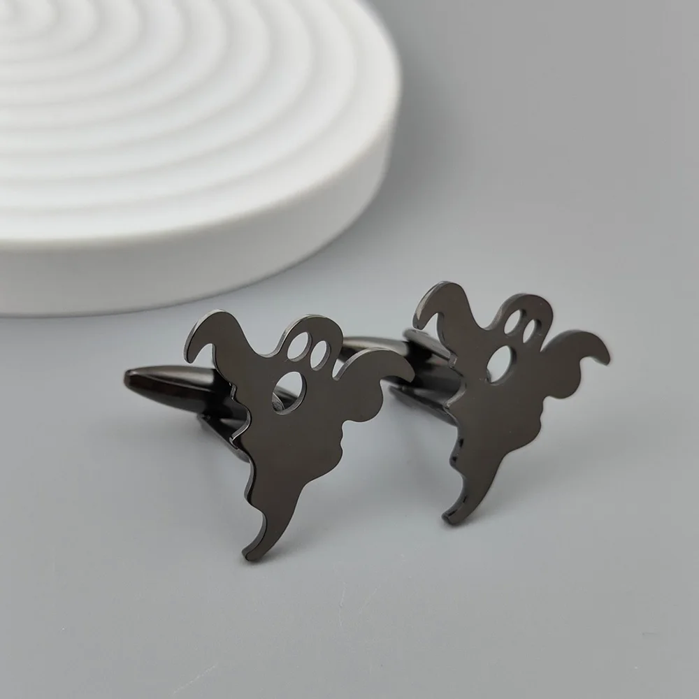 Creative ghost cufflinks, high-end French shirt cuff accessories, men's business jewelry, wholesale Halloween gifts