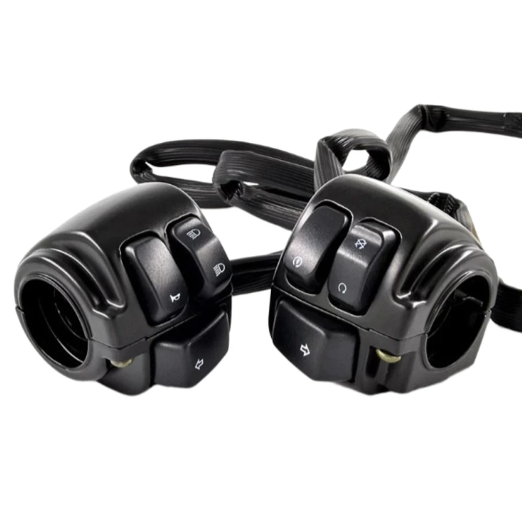 1Pair Motorcycle Switches Control Handlebar Handle Switch Parts Autocycle Supplies Press Button Head Controller