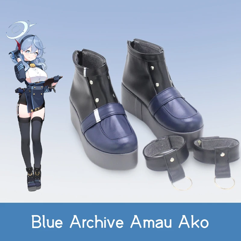 The Amau Ako Cosplay Customized prop shoes Cool Game Blue Archive Cosplay Same thick-soled shoes