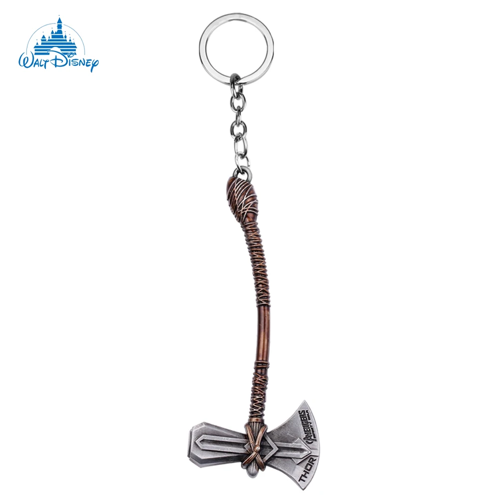 LLavero de superhéroe de Marvel de Disney, Thor, Stormbreaker, moda de los vengadores, llavero de tendencia, accesorios de bolsa para Fans, regalo para amigos