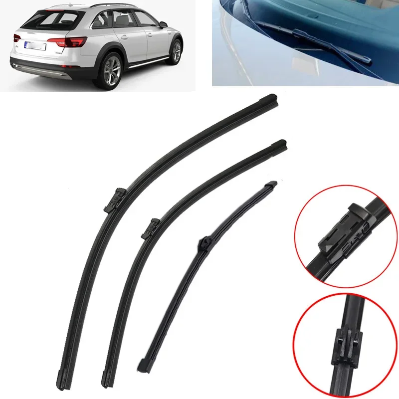 

Front and Rear Windshield Wiper Blade For Audi A4 B9 8W 2016-2023 Windscreen Window Back Brushes Glass Blades Car Accessories