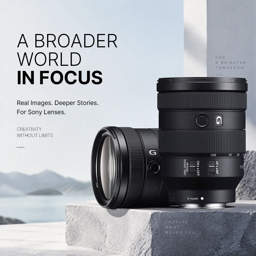 98% NEW FE 24-105mm F4 G OSS Anti shake full frame mirrorless camera lens E Mount For Sony A7 A7II A7III A7IV A6000 A6300 ZV-E1