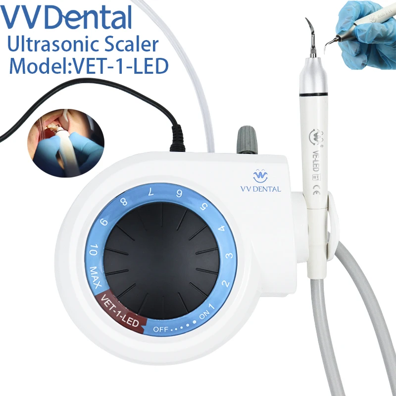 

VVDental Ultrasonic Dental Scaler With LED Light for Oral Cleaning Tooth Calculus Smoke Stains Teeth Whitening Cleaner Scaler