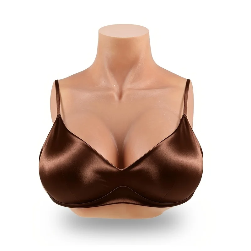 C-G Cup Realistic Lightweight Silicone Breast Forms, Fake Breasts for Crossdressing, Cosplay Stage Costume & Post-Mastectomy Use