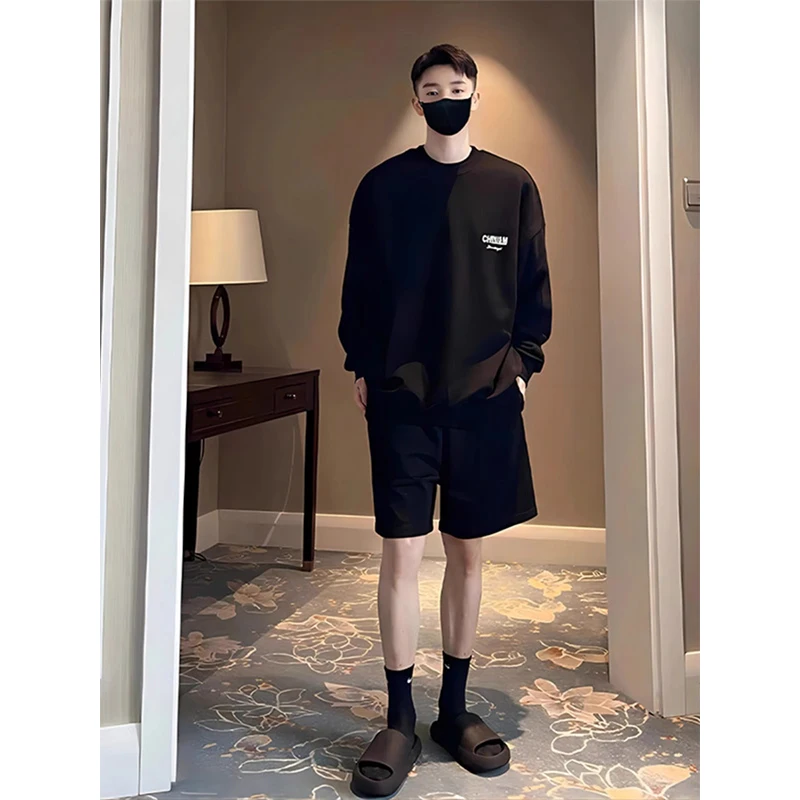 

Мужские летние повседневные прямые брюки-шорты Cleanfit, стильные, свободного кроя, с низкой посадкой, из полиэстера