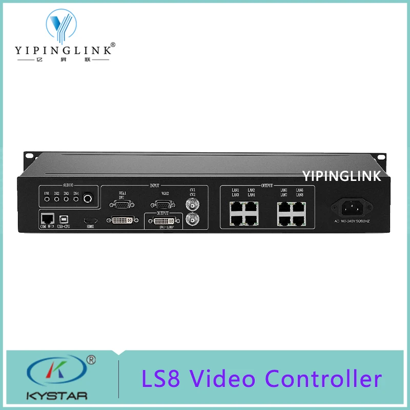 Kystar LS8 Video Controller Met 8-Netwerk-Poort Twee-In-een Led Controller Voor Full Color led Display Video Billboard