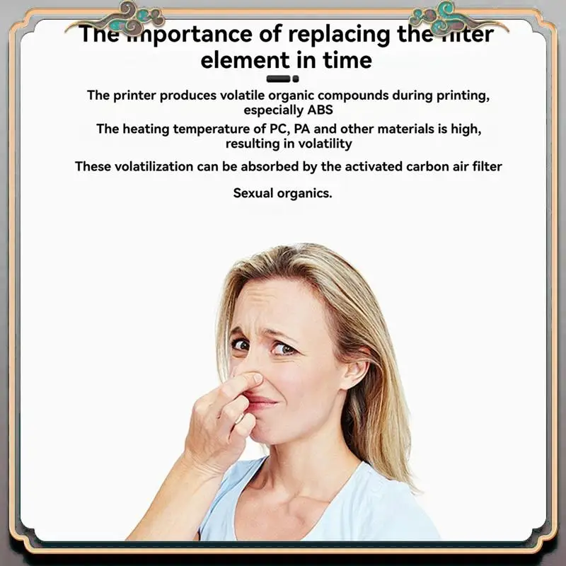 

Durable 4Pcs Activated Carbon Air Filter Replacement For Bambulab X1/P1 3D Printers High Efficiency Air Purifier Parts