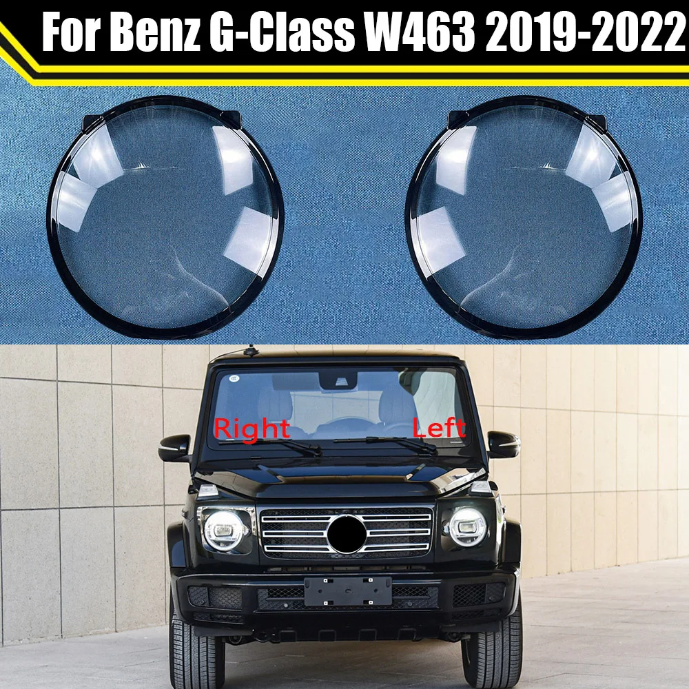 

Head Lamp Case For Mercedes-Benz G-Class W463 2019-2022 Car Headlight Lens Cover Lampshade Glass Lampcover Caps Headlamp Shell