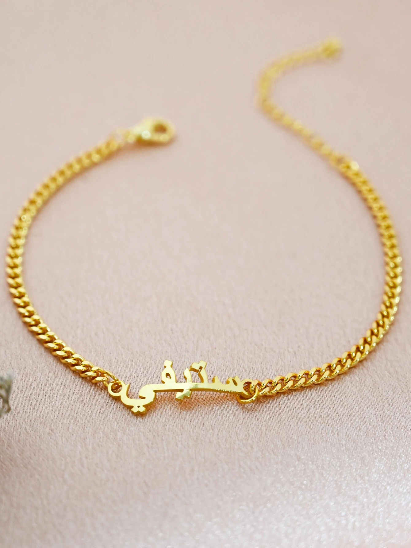 Custom Arabic Name Bracelet for Women Stainless Steel Personalized Arabic Name Wrist Bracelet Waterproof Custom Jewelry Gifts - view 6