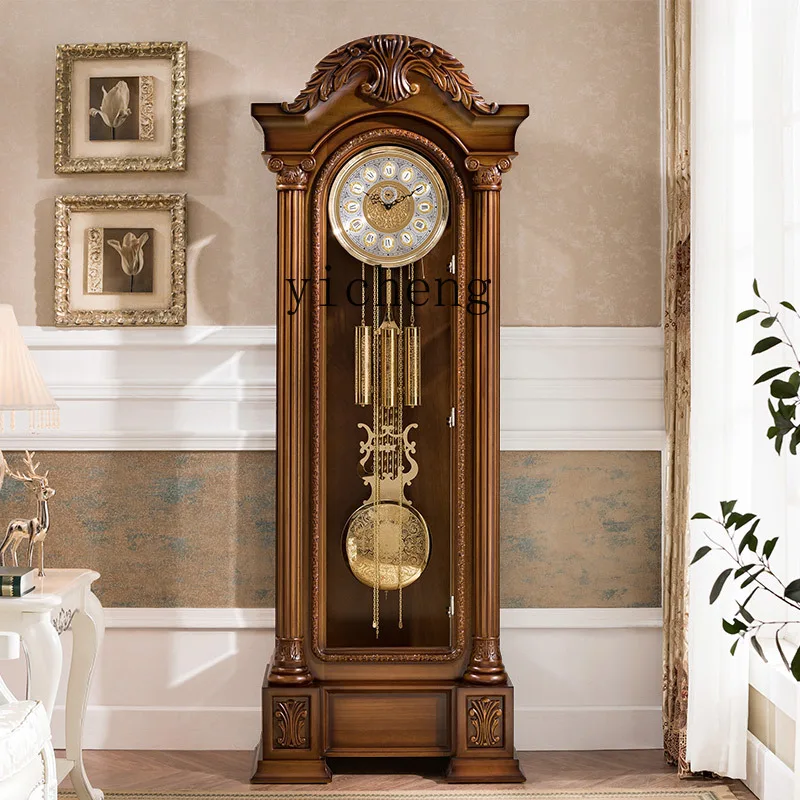 ZC the Grandfather Clock Living Room Machinery Standing Grandfather Clock Modern Vertical Pendulum Clock New Chinese Watch