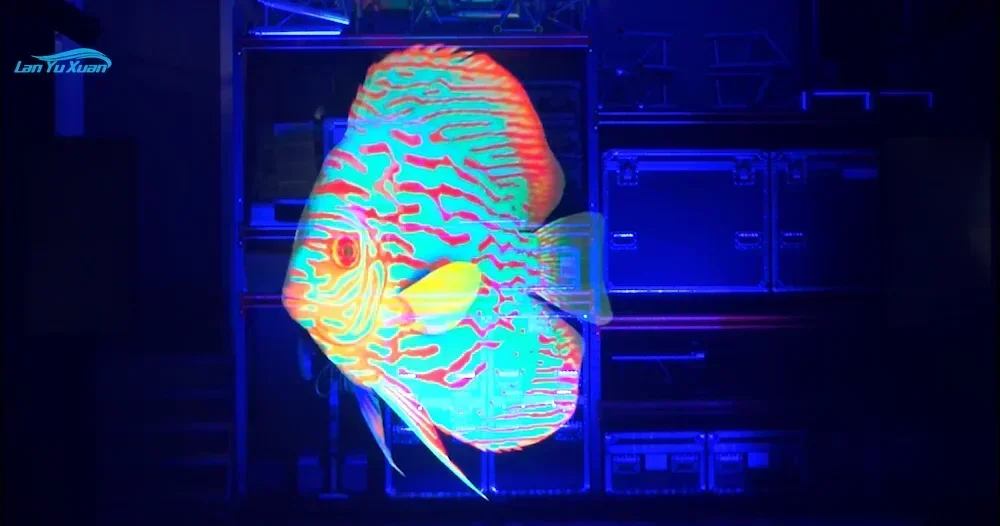 Pantalla de proyector de malla holográfica de gasa Holo 3D de Pepperscrim 4*6