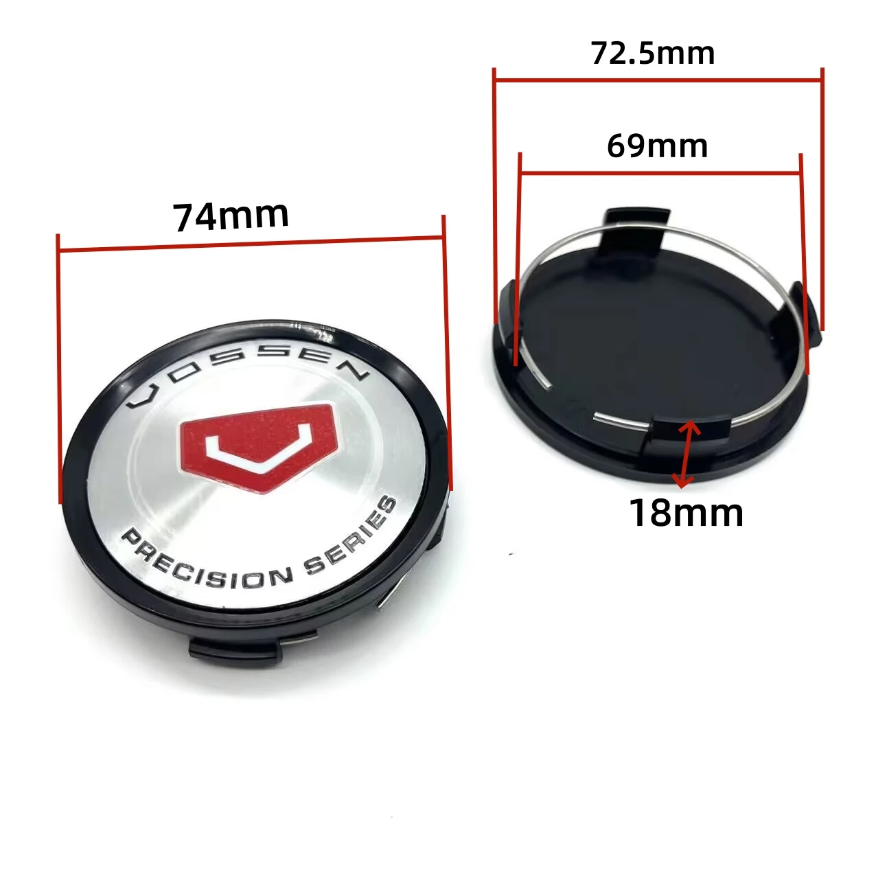 4 шт., 74 мм, колпаки для центральной ступицы колес автомобиля для Vossen Precision Series, декоративные колпаки для центра колес, автостайлинг, аксессуары для крышек ступиц обода