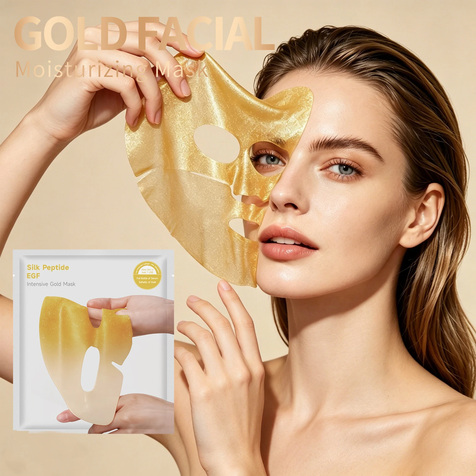 

Gold Mask For Facial Moisturizing Firming Hydrating Removing Blackhead Full Repair Brightening Deep Clean Facial Masks Skin Care