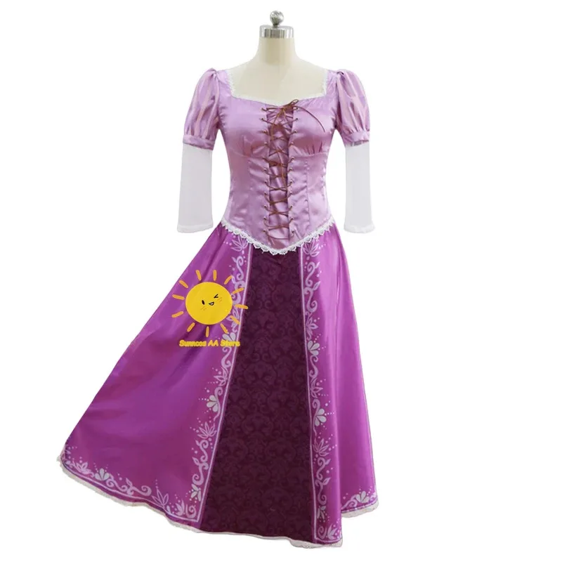 2025 11 BEAST KINGDOM Tangled 코스프레 의상 공주 드레스 골든 가발 라푼젤 할로윈 생일 파티