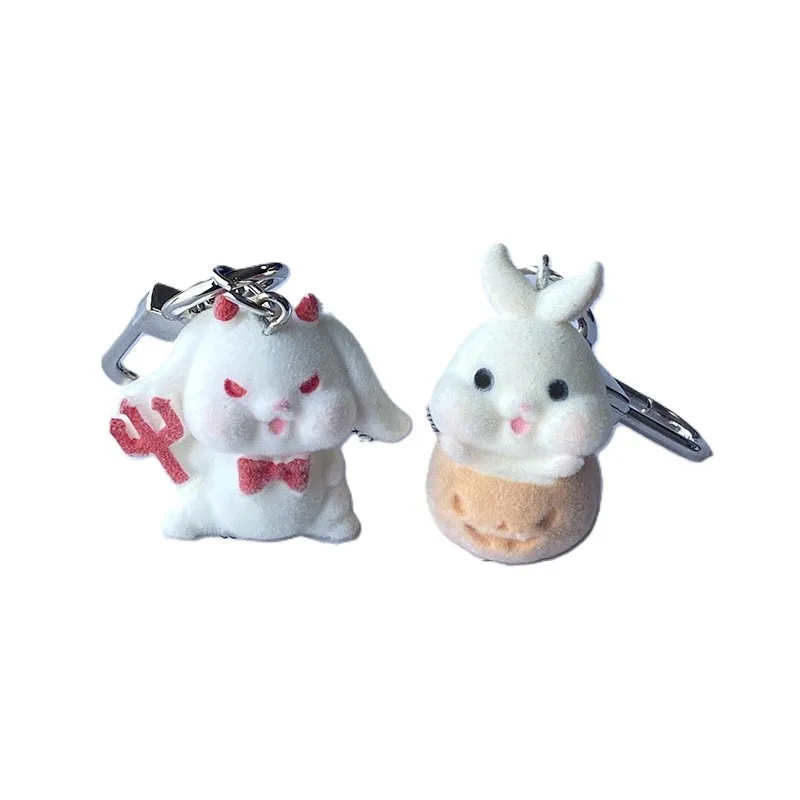 Portachiavi floccato di Natale Portachiavi con pupazzo di neve di Natale di Babbo Natale Portachiavi di Natale carino Regalo per bambini Animali di peluche Giocattoli
