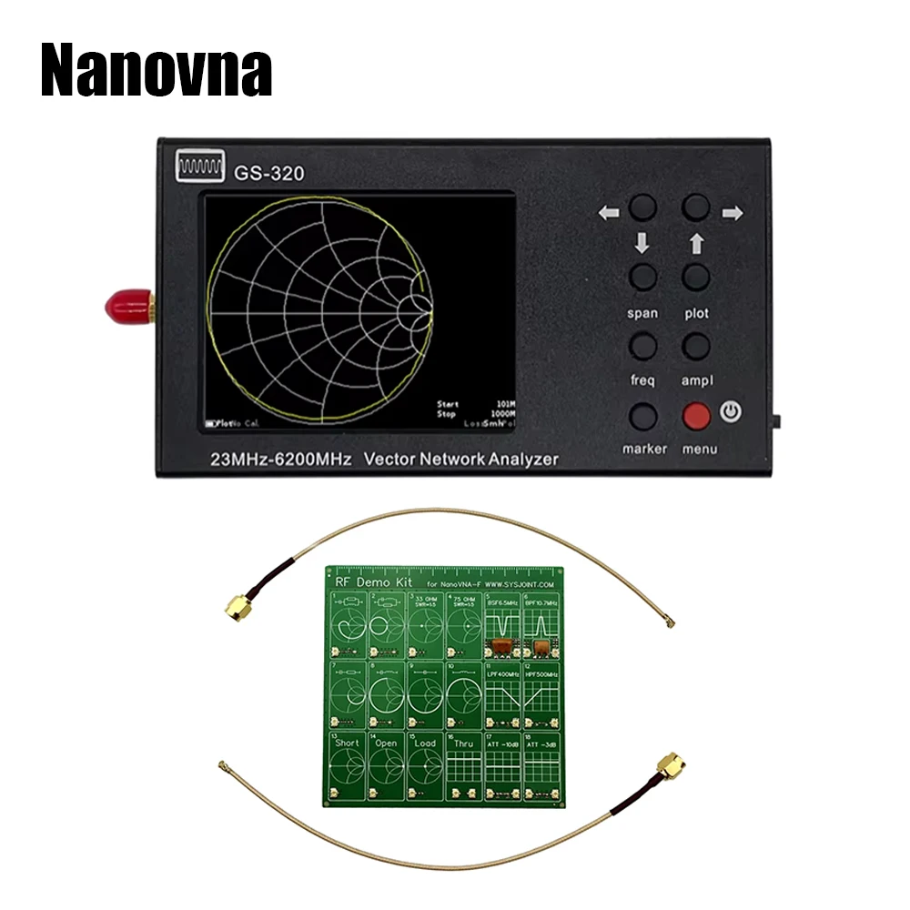 Nanovna GS320 Vector Network Analyzer 6GHz RF Antenna Measuring Voltage Standing Wave Ratio VNA Board Filter RF Test Board