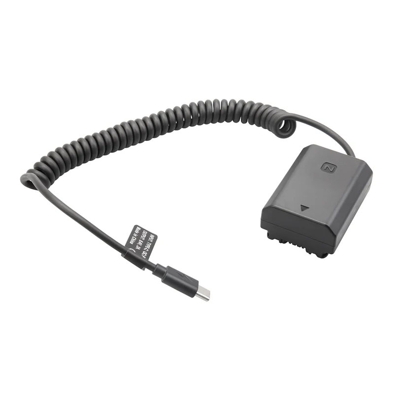 

【in stock】 NP-FZ100 NP FZ100 Dummy Battery Type-C Spring Cable for A9 A9R A9S A7R3 A7M3 A7S3 A7III A7R4 A7M4 A6600 A7C FX3