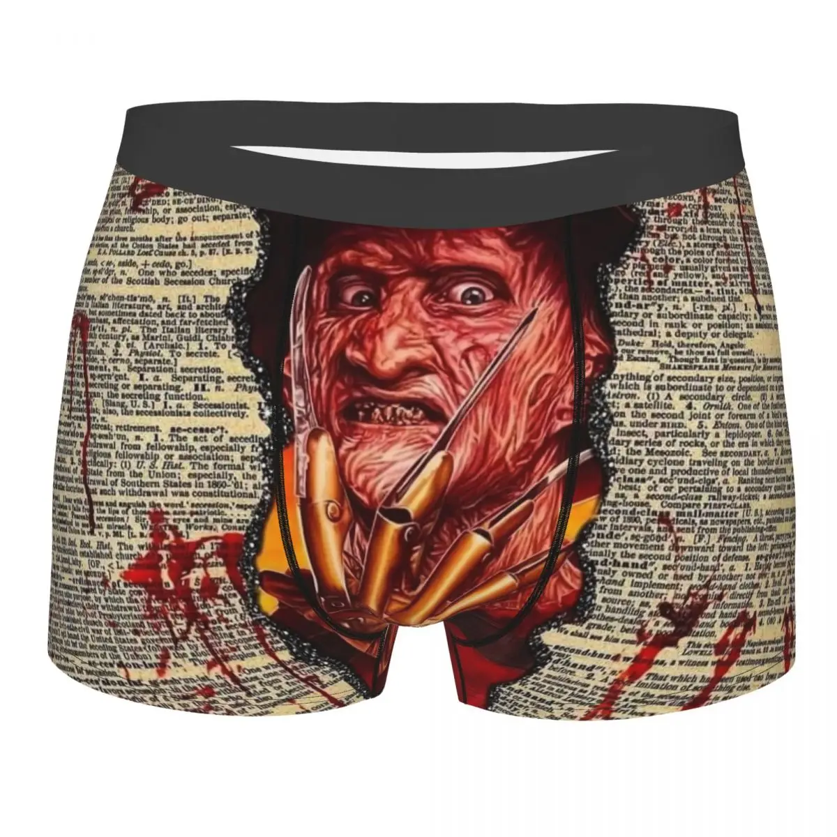 Custom Horror Movie Character Boxers Shorts Men's Halloween Film Briefs Underwear Cool Underpants