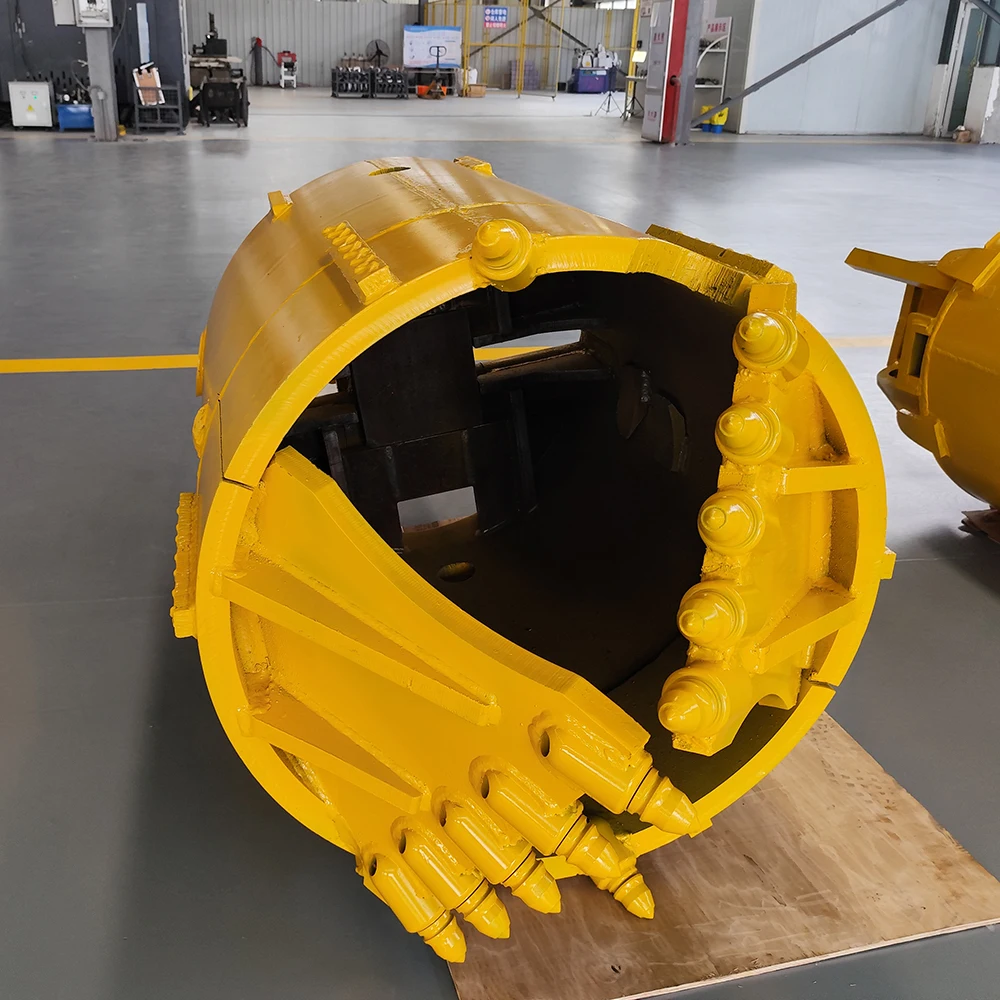 

Open Type Drilling Bucket With Drilling Teeth for Soil/Rock