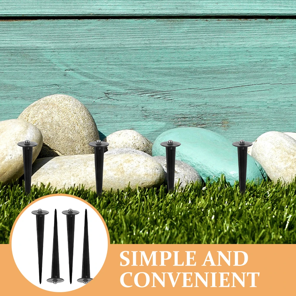 

4Pcs Yard Stakes Aluminum Solar Light Replacement Outdoor Ground Stakes for Christmas Lawn Pathway Lights Outdoor Stake Lights