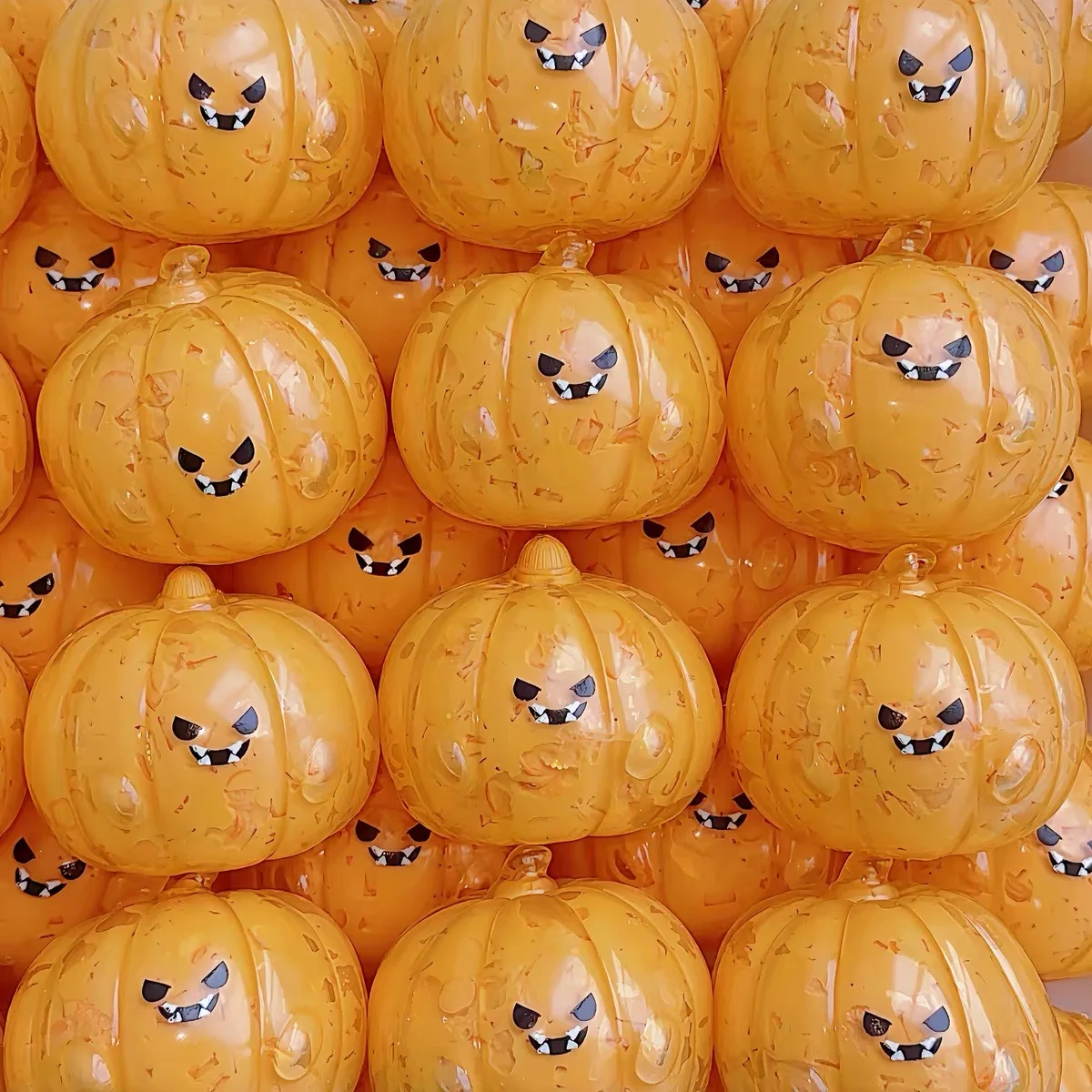 Halloween Squishies Ball Crunchy Handmade Pumpkin Squishy Toy Slow Rising Squeeze Stress Relief Toy Halloween Party Favor Gifts - view 3
