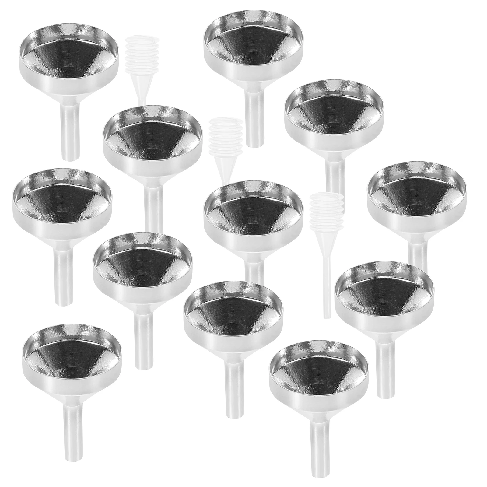 

1 set Mini Metal Funnel Set 3ml Spring Droppers for Perfume Essential Oil Liquid Transfer Tools Easy Clean Use