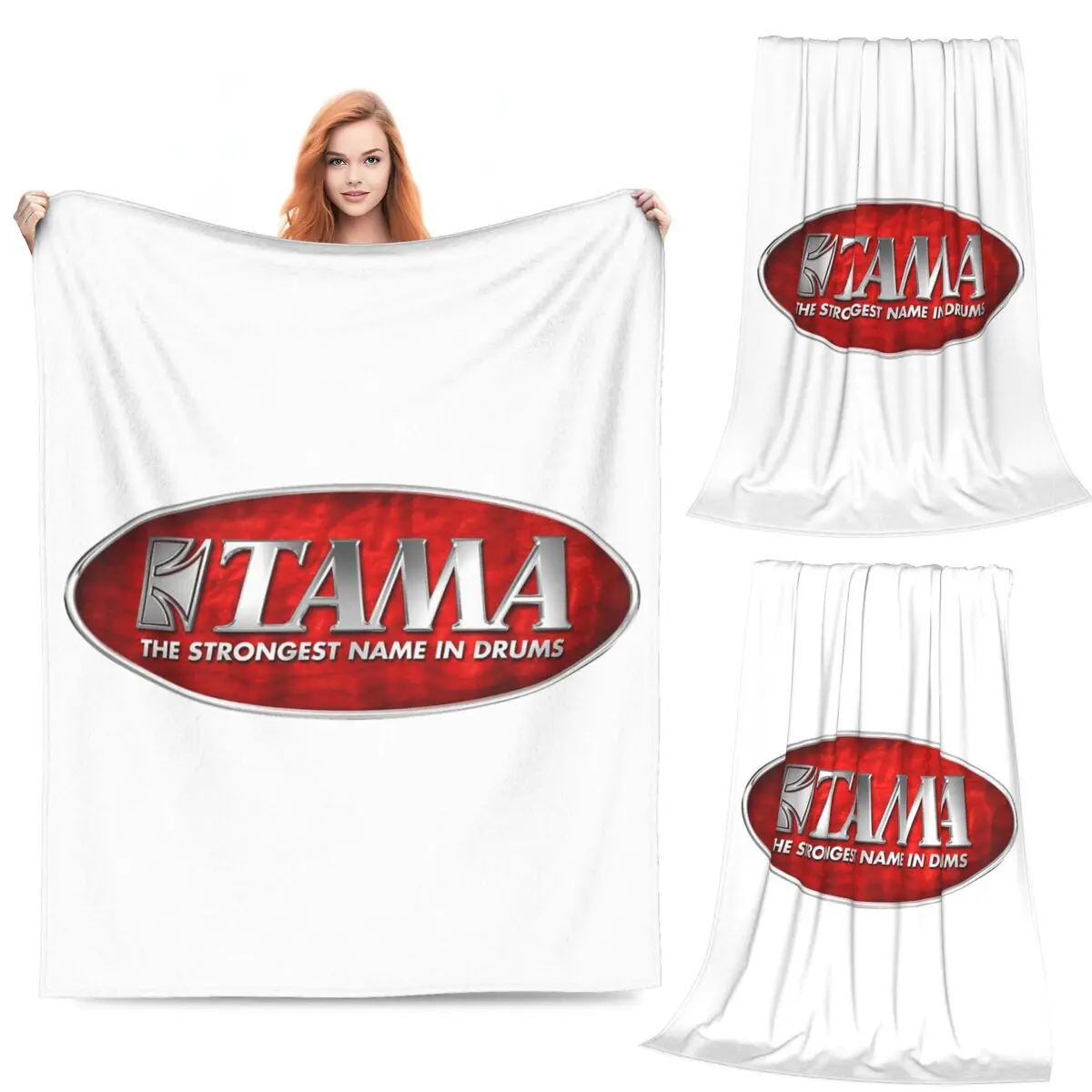 

Tama Drum Logo Blankets Fleece Sofa Throw Blanket Breathable Throw Blankets for Couch Bedding Travel Throws Bedspread Quilt