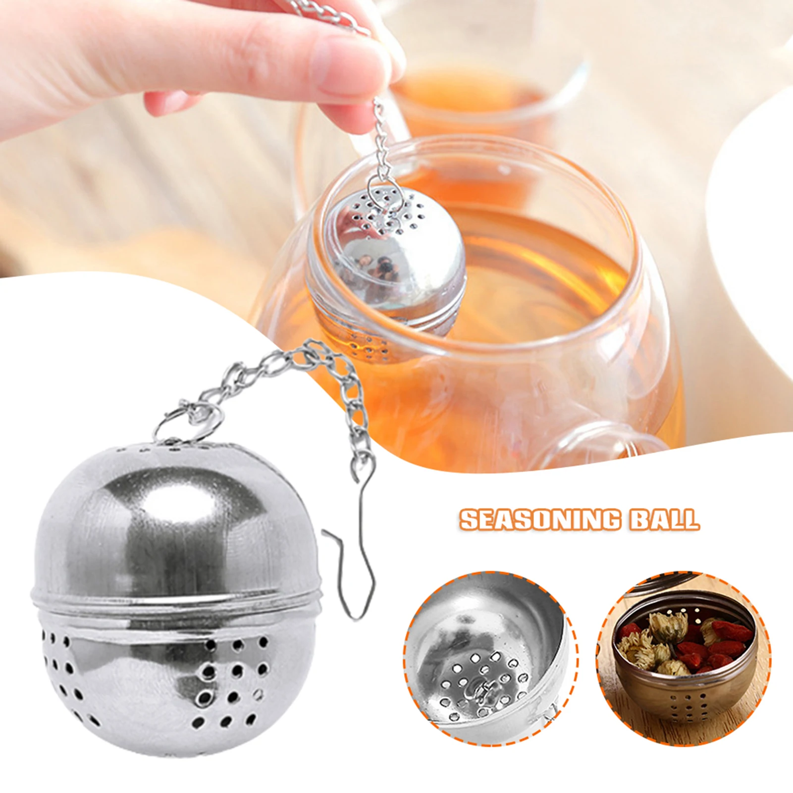 Household Stew Spice Ball Food Grade Easy to Use Seasoning Bucket Suitable for Brew Tea