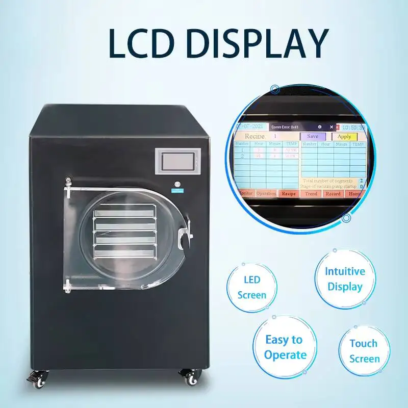 -80°C 6kg/batch Manifold Laboratory Vacuum Freeze Dryer Household Small Freeze Dryer For Food, Fruits, And Vegetables