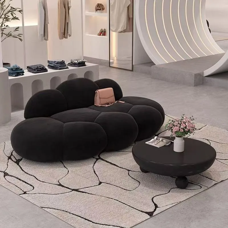 Cloud petal small sofa, Nordic special-shaped cream small apartment sofa