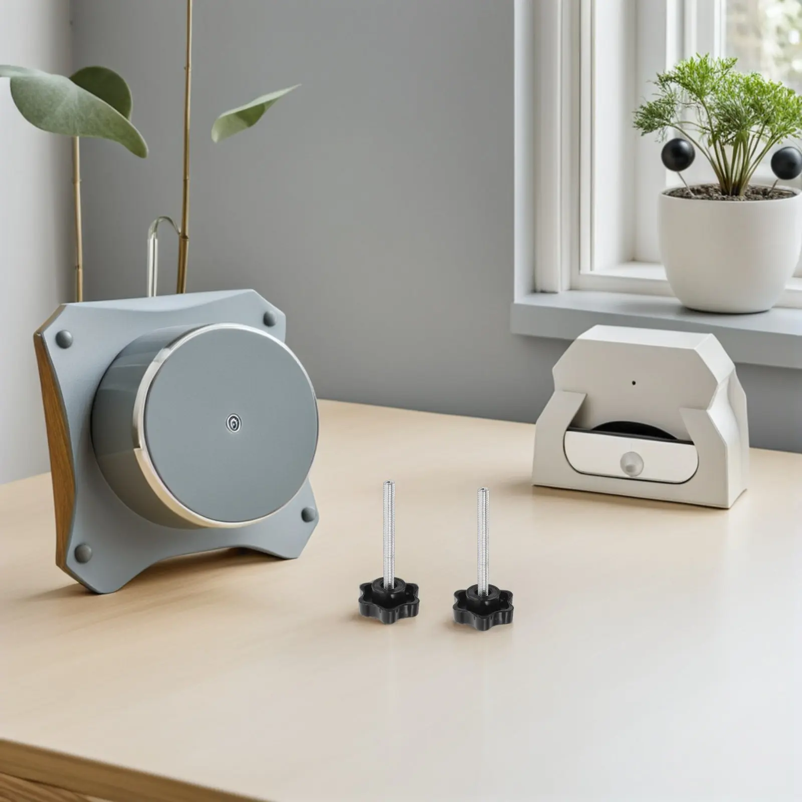 

4Pcs Assistive Walker Parts - M6 Knurled Thumb Screw with Plastic Pad - Wheel Walker Knob for Senior Mobility Devices Stability