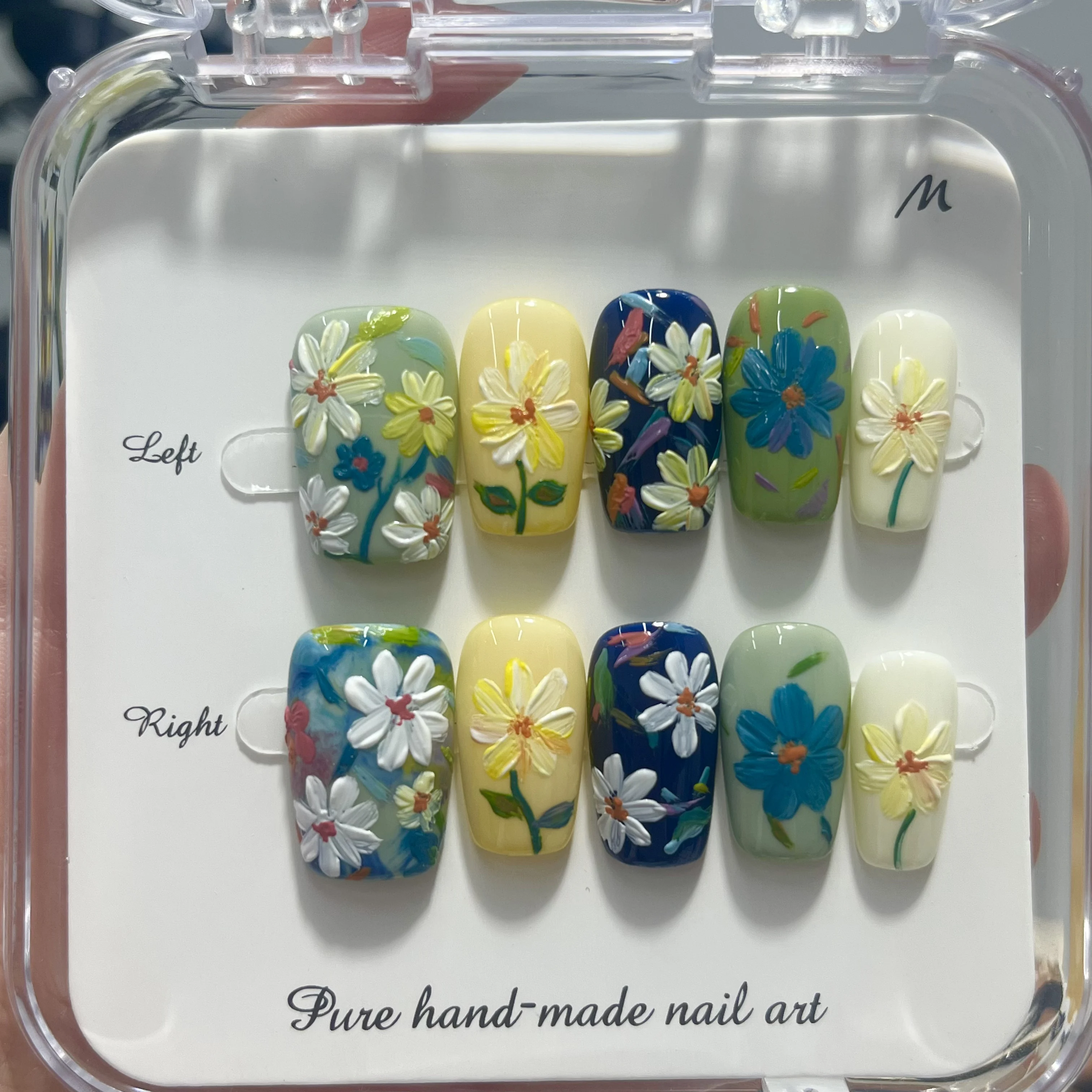 Monet Garden Oil Painting Pres - Nail Art Painting ulasan dan harga