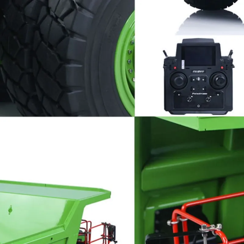 RTR LESU 1/16 Aoue R100E Metal Hydraulic RC Mine Truck Mining Tipper Construction Vehicles PL18EV Lite Radio Dumper Car Machine