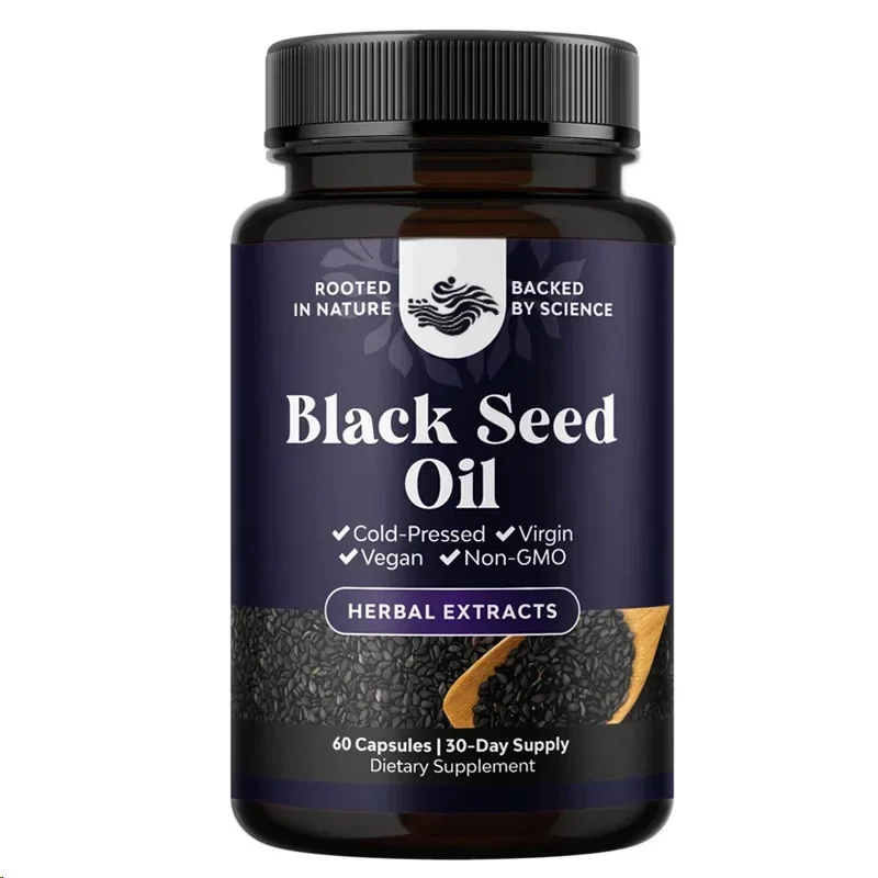 

Капсулы с маслом из чистого черного семян содержит антиоксиданты 3, 6, 9, способствуют росту волос и обеспечивают иммунитетную поддержку.