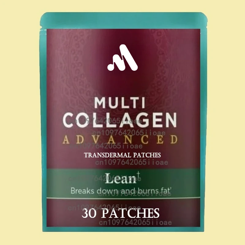 

Транспьютерные пластыри Multi Collagen Plus с пробиотиками, гидролизованными коллагеновыми пептидами поддерживает здоровое похудение, 30 пластырей